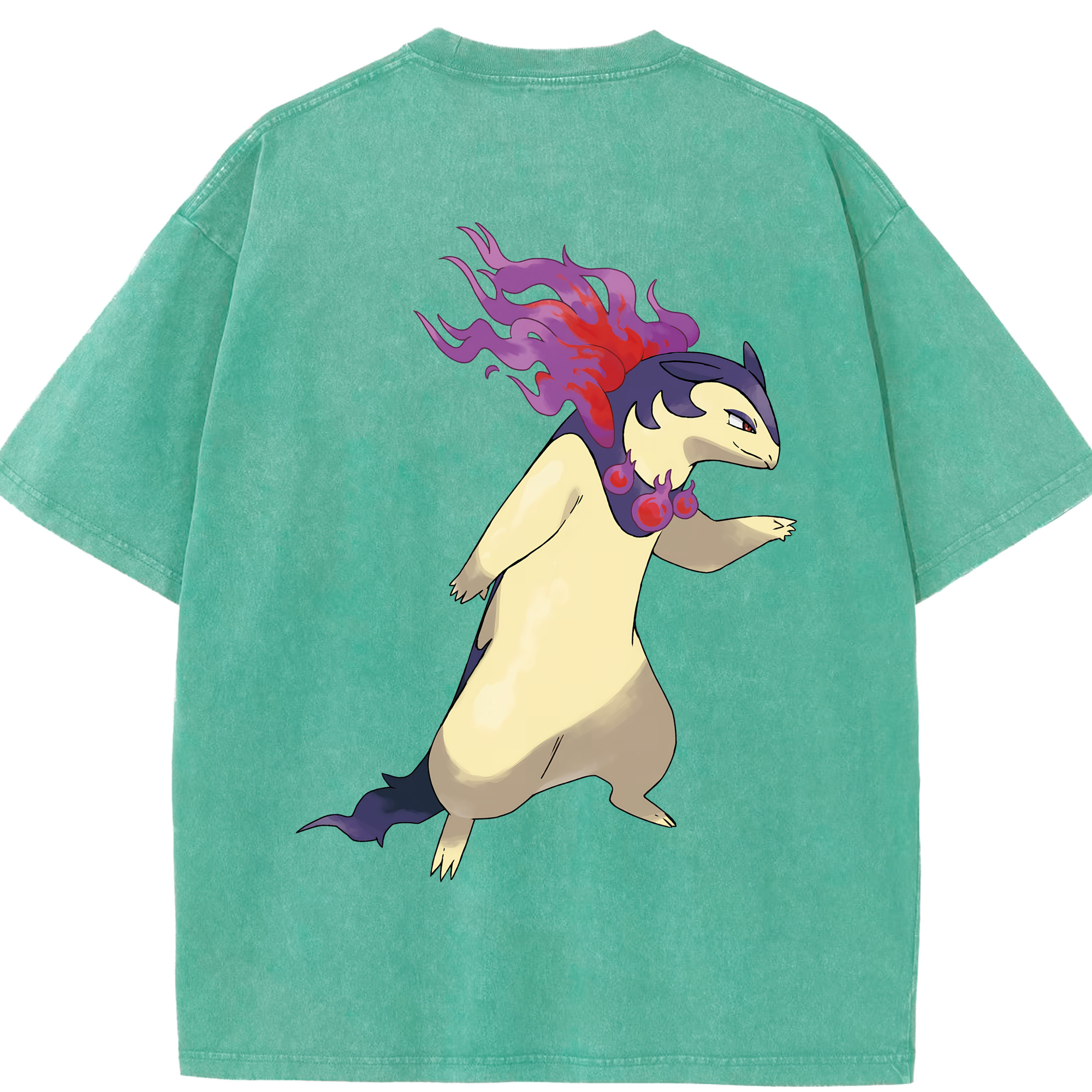 （画像用） ポケットモンスター Pokémon 綿100% ヴィンテージ風 半袖Tシャツ（背面プリント）